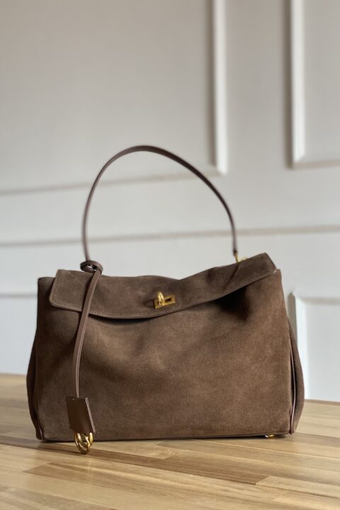 Grace tote bag suede - Large