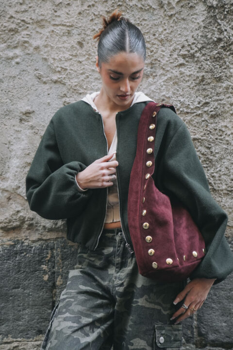 Studdie bag suede
