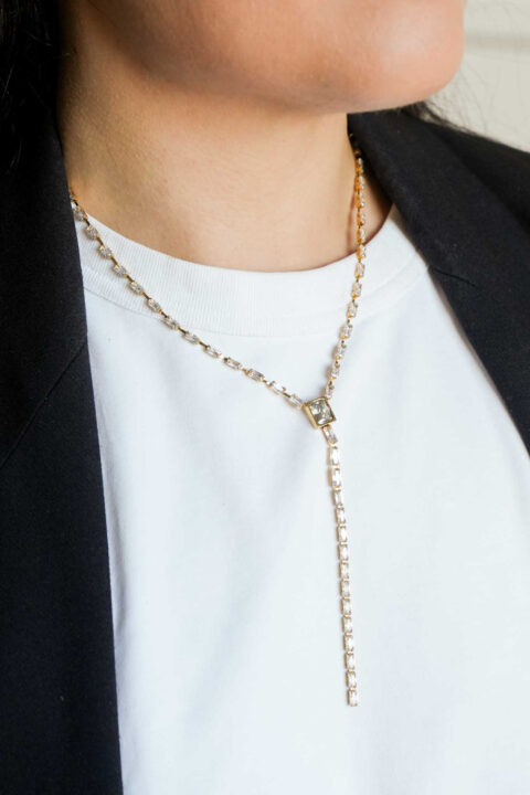 Collana longuette crystal