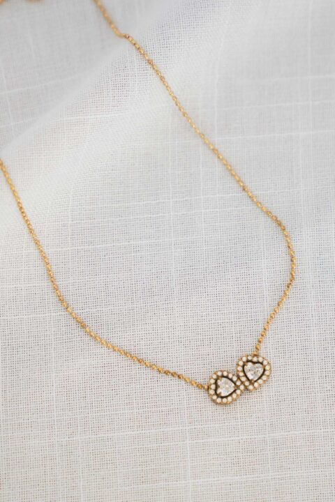Collanina double heart