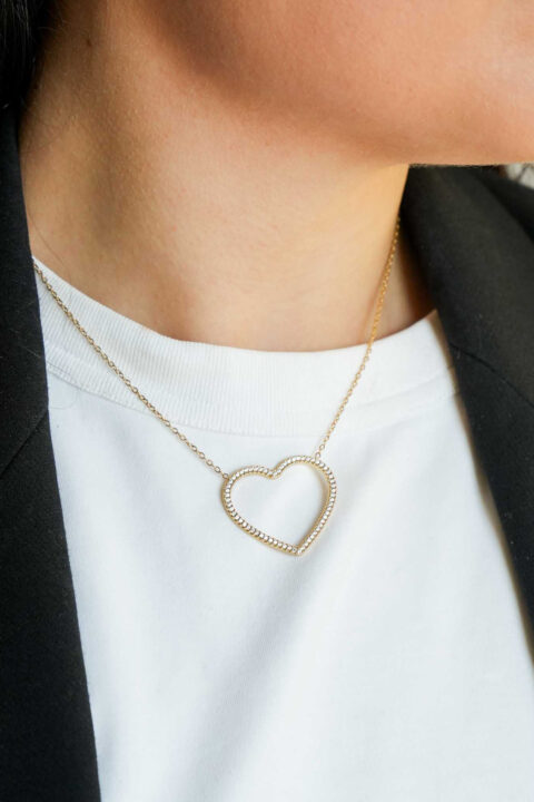 Collanina sparkle heart