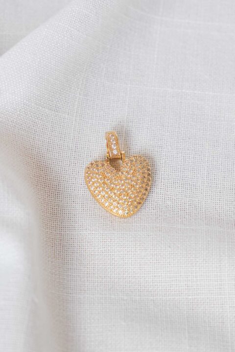 Ciondolo chunky HEART gold