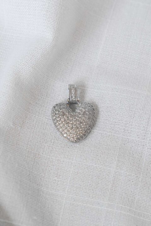 Ciondolo chunky HEART silver