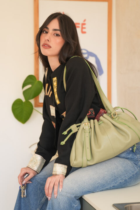 Dumpling shoulder bag - pelle dollaro
