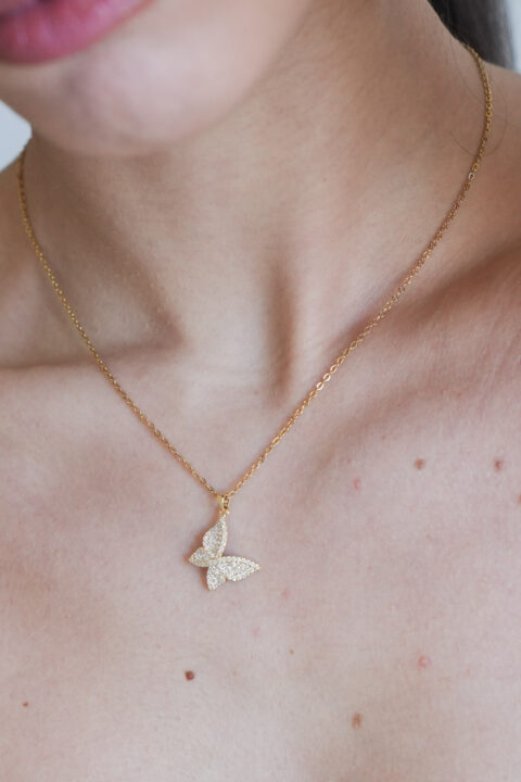Collanina sparkle butterfly