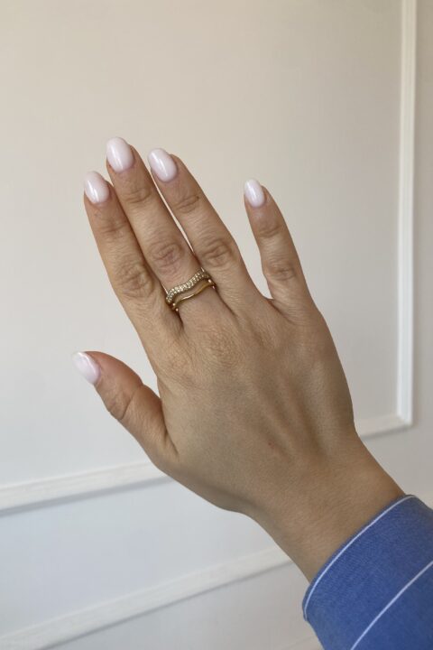 Anello sparkle WAVES gold