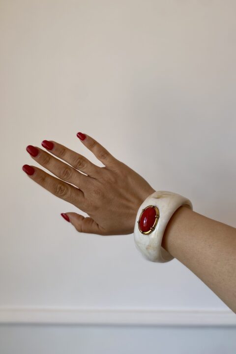 Bracciale rigido Tyra con pietra