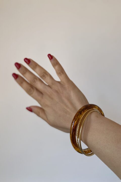 Tris bracciali rigidi Ambra