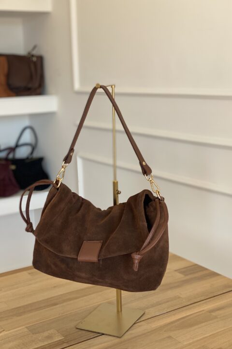 UTAH bag in pelle suede
